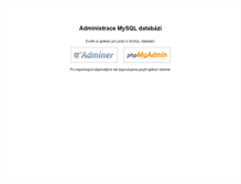 Tablet Screenshot of mysql.kitesport.cz